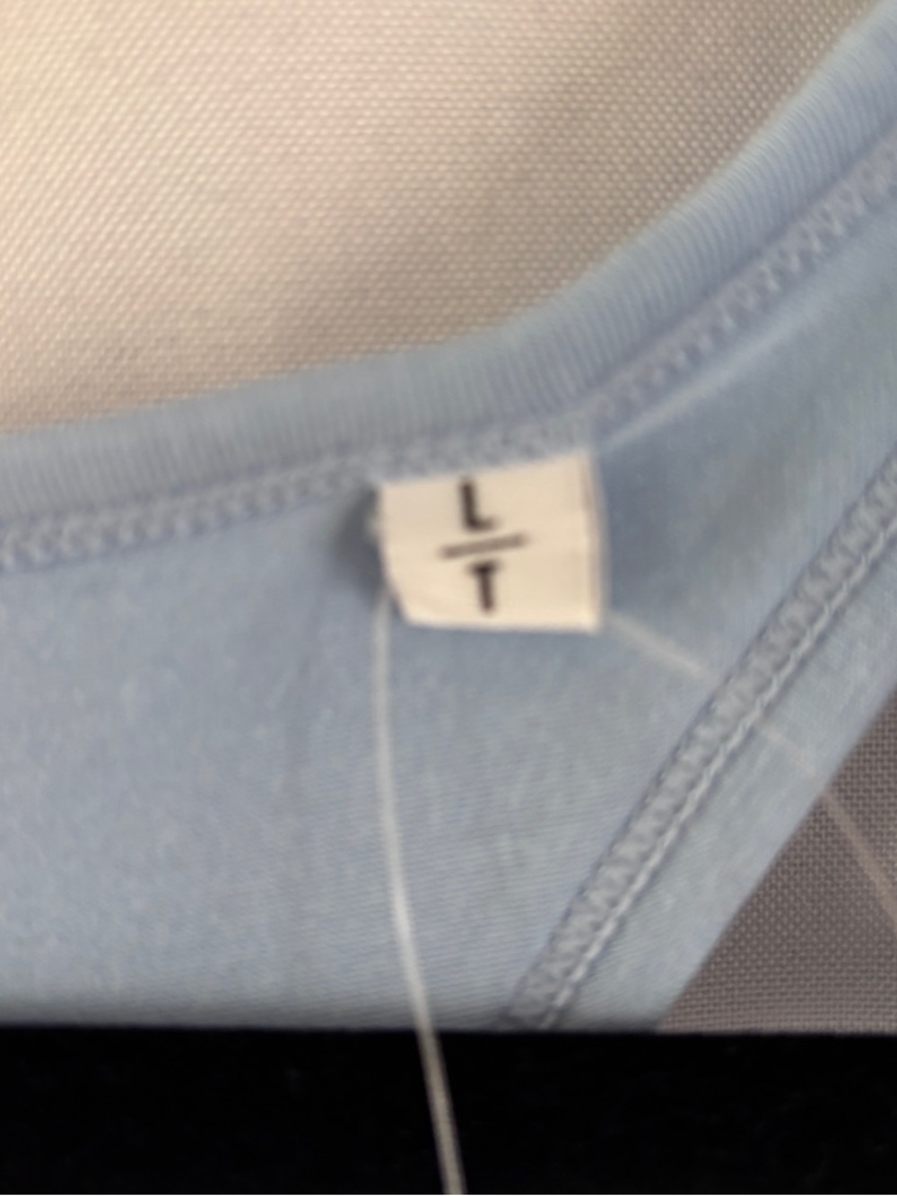 NWT American Tall Light Blue Women's Racerback Tank Top ~ Size Large Tall - Picture 5 of 7